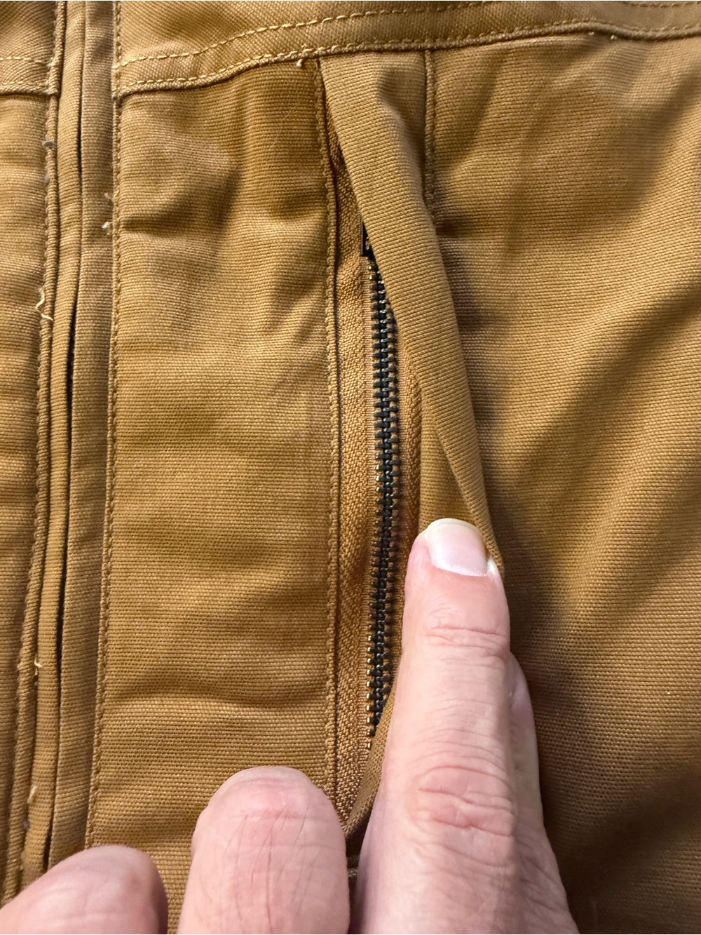 NWT Men's Caterpillar Quilted Work Vest in Caramel Brown Size 2XL (KB8) - Picture 4 of 8